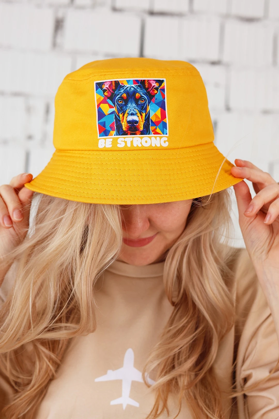 Панама Мадрид из греты с узкими полями, однотонная#3