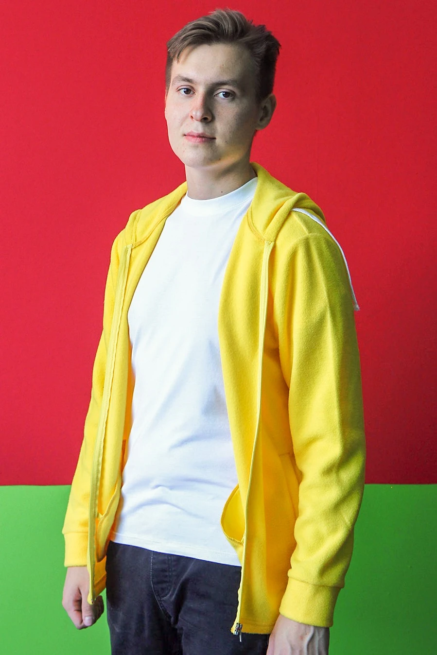 Купить жёлтую толстовку Харисон унисекс