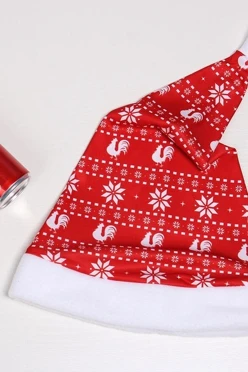 Колпак Новогодний с принтом "Ornament"#1