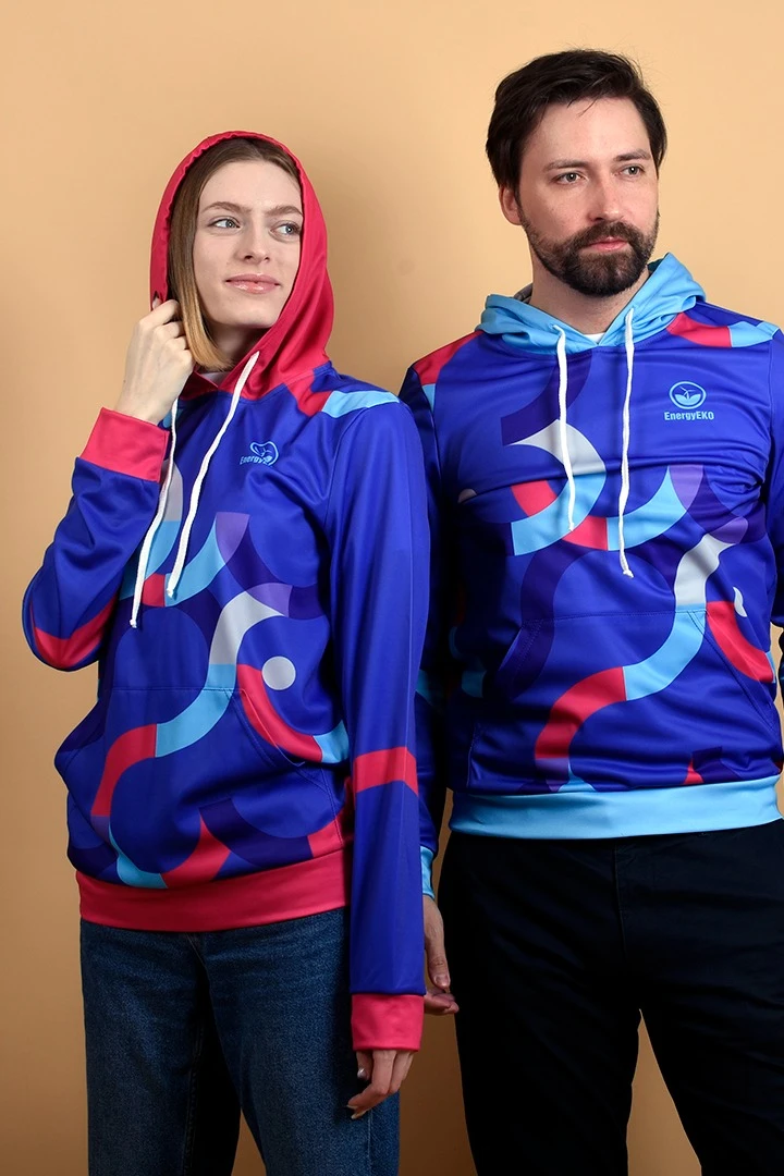 Худи Томми унисекс с карманами, с полной запечаткой#4