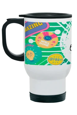 Купить термокружку с принтом "Dima needs more coffee"