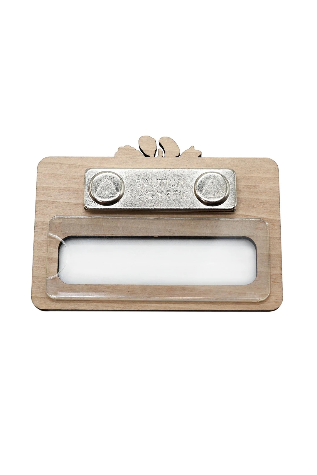 Бейдж из фанеры с гравировкой 47х73 мм "Florist"#2