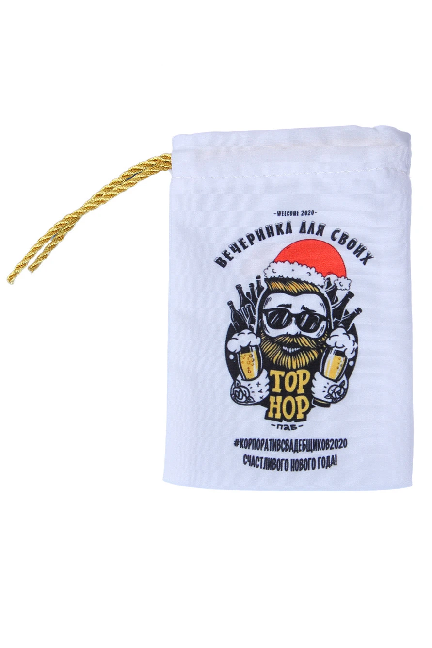 Купить Мешочек с полной запечаткой 10х15 см "TOP HOP"