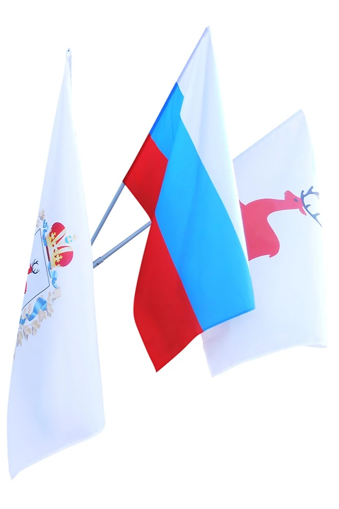 Купить кронштейн настенный на 3 штока с алюминиевым древком 2,5 м