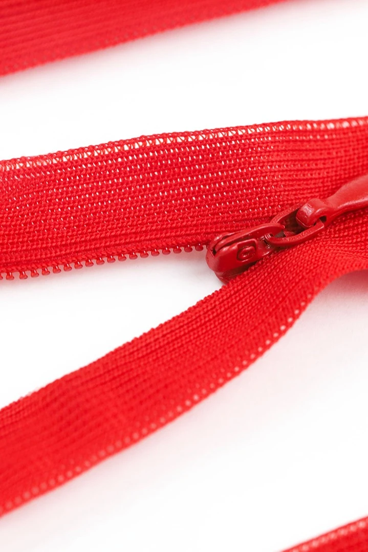 Купить молнию тип 3 потайная неразъемная 40 см, красная