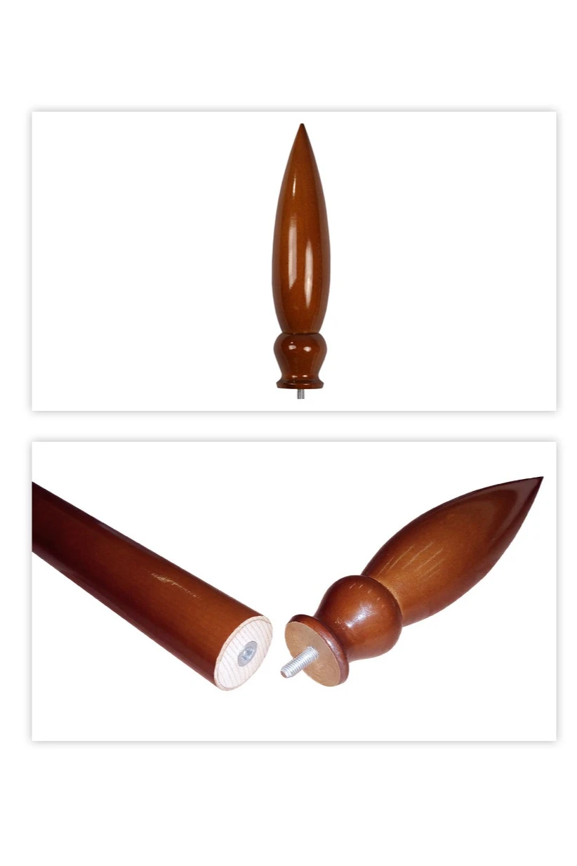 Подставка деревянная с основанием Блин (сосна) 2 штока 2,5 м#5