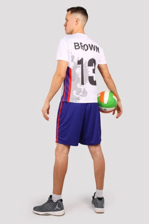 Волейбольная форма Хэнди мужская с полной запечаткой "BROWN 13"#2