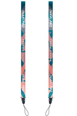 Купить ленту для бейджа блекаут ширина 2 см, с фастексом, с печатью "Твори с нами"