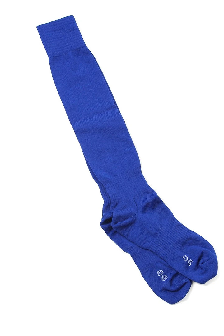 Гетры футбольные взрослые, однотонные синие#14