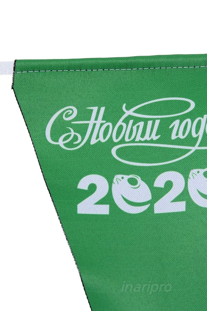 Флажная лента с печатью, треугольник#4