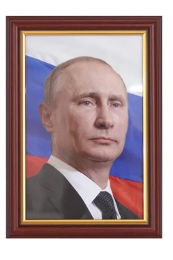 Купить портрет Президента РФ Путина В В 25х35 см стандарт рама красное дерево