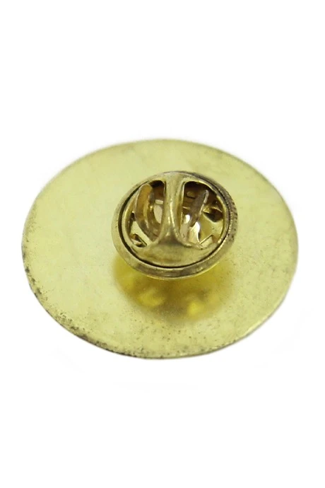 Значок заливной Круг диаметр 15 мм, с печатью#1