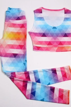 Купить комплект женский с принтом "Pink pixels"