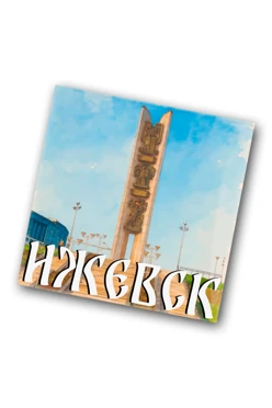 Купить значок заливной Квадрат 25х25 мм, с принтом "Izhevsk"