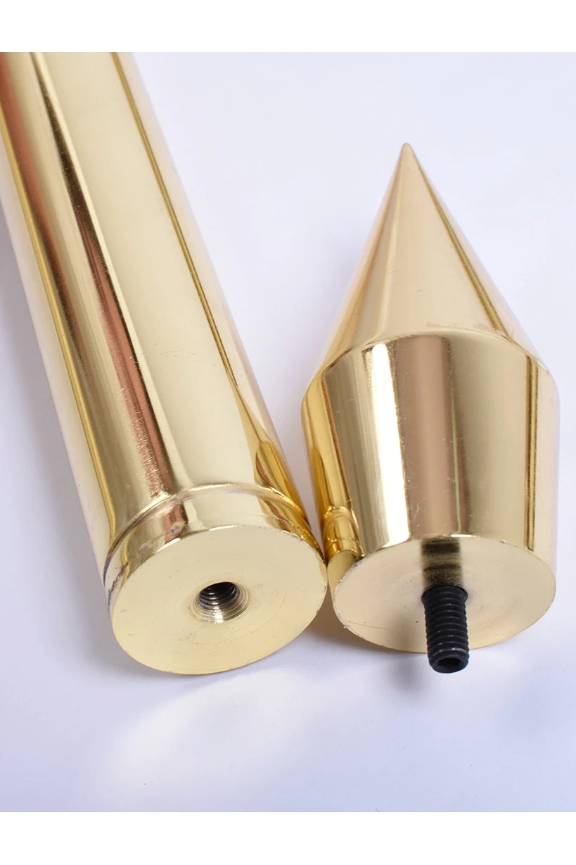 Подставка напольная с основанием Круг под золото 2 штока 2,1 метра#3