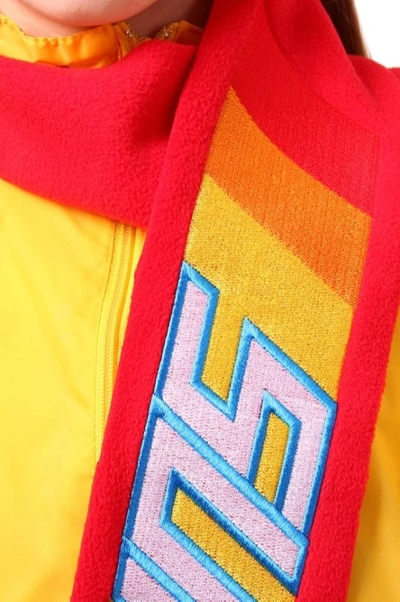 Шарф флисовый однослойный 15х130 см, однотонный "Sun"#2