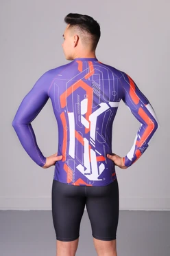 Лонгслив Теодор велосипедный взрослый с полной запечаткой#2