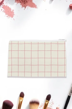 Косметичка Астра 22х13 см, с принтом "In a plaid"#1 Косметичка Астра 22х13 см, с принтом "In a plaid"#1