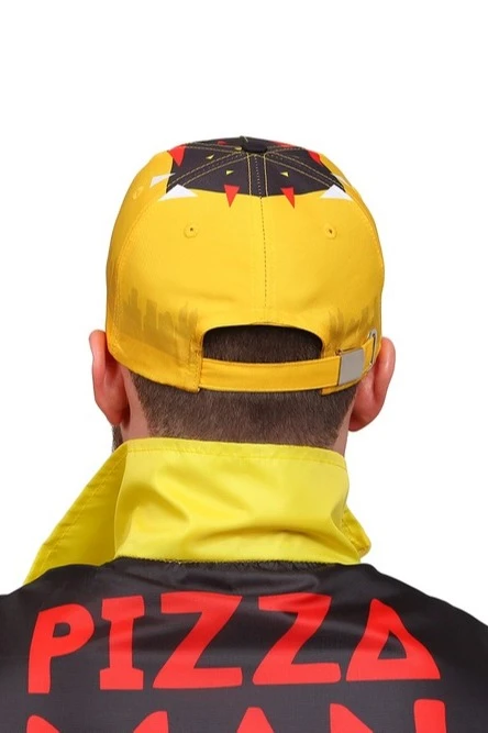 Бейсболка Стандарт взрослая с полной запечаткой (полиэстер) "Pizza man"#4