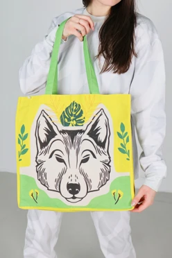 Сумка Киндо из двунитки 40х40х10 см, с печатью#2