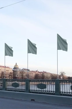 Купить Флаг расцвечивания 70х105 см серый