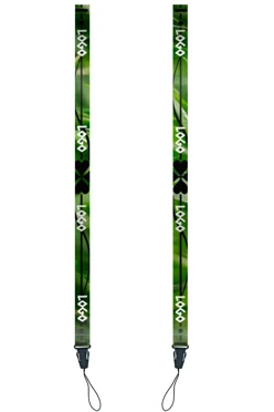 Купить ленту для бейджа блекаут ширина 2 см, с фастексом, с печатью "Logo 2"