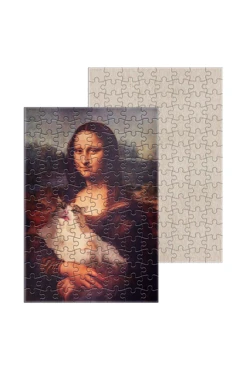 Купить пазл картонный А4 с принтом "Mona Lisa" Купить пазл картонный А4 с принтом "Mona Lisa"