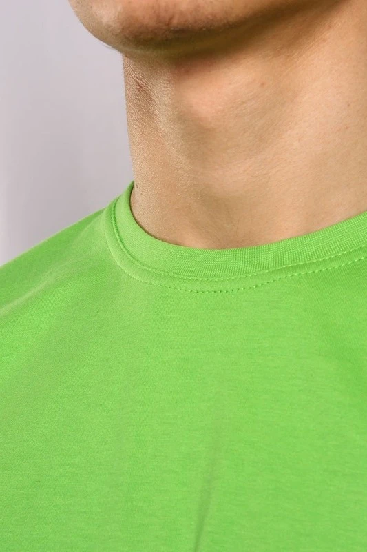 Футболка Премиум унисекс (Modern), однотонная салатовая (хлопок)#1