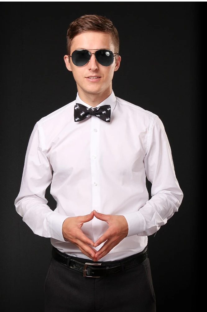 Галстук-бабочка Фэшн на фурнитуре мужская, с полной запечаткой#4