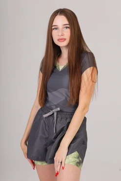 Купить шорты Бэтти женские с полной запечаткой "Black Sea"