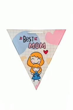 Медаль из акрила АС8004 Треугольник 80 мм с печатью#1