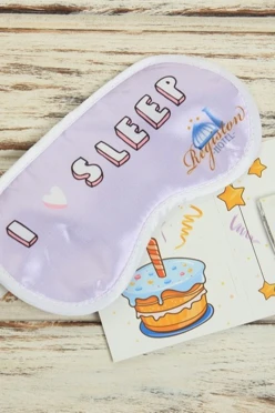 Купить маску для сна с принтом "I love to sleep"