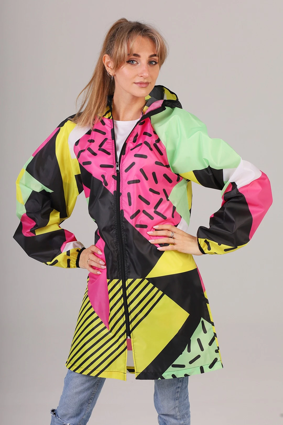 Дождевик Ривер унисекс с полной запечаткой#1 Дождевик Ривер унисекс с полной запечаткой#1