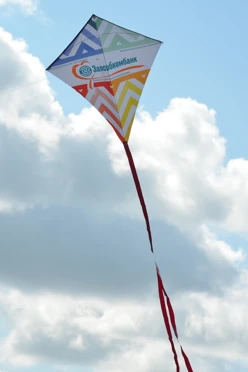 Купить воздушного змея Клоун, с полной запечаткой "Запсибкомбанк"