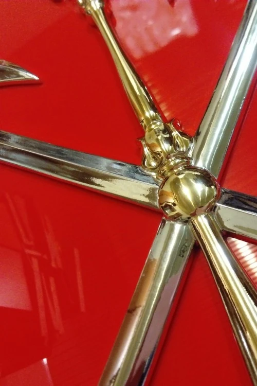 Герб Санкт-Петербурга 42х50 см, щит пластик, металлонапыление#3 Герб Санкт-Петербурга 42х50 см, щит пластик, металлонапыление#3