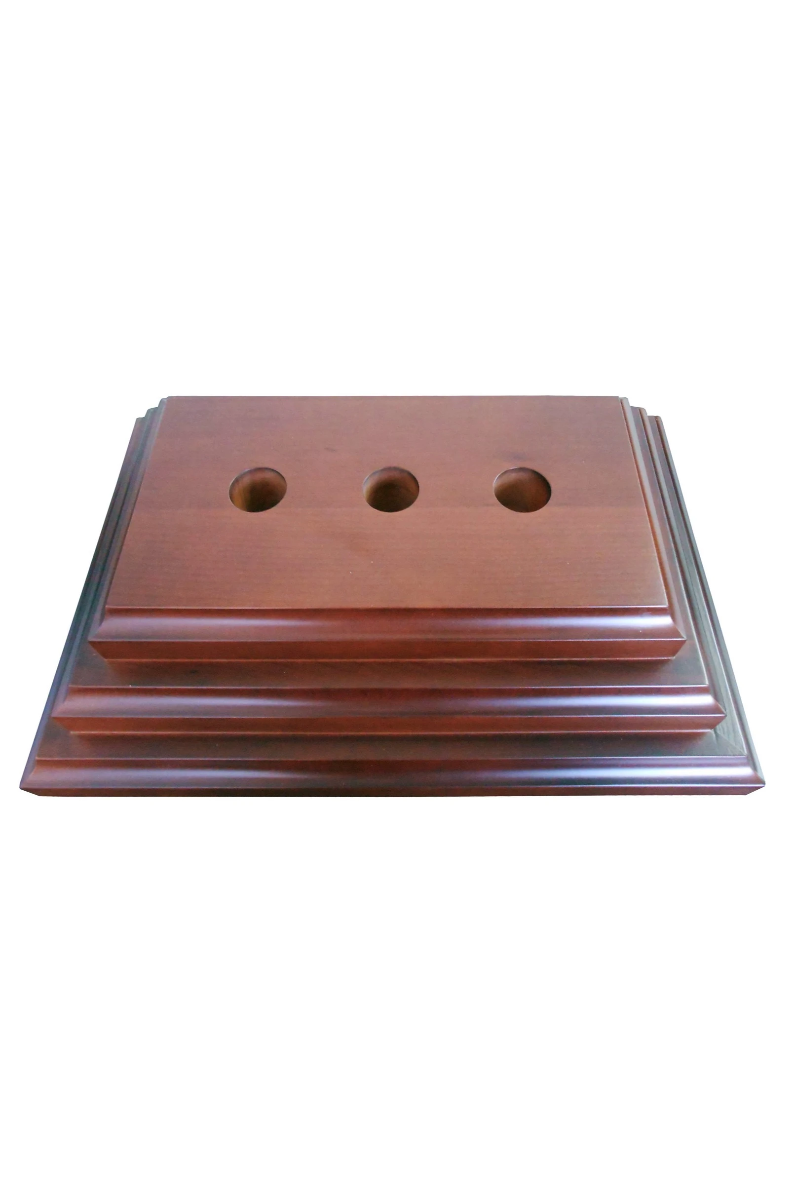 Подставка деревянная с основанием Пирамида (бук) 3 штока 2,5 м#3