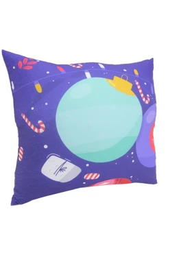 Купить подушку 35х35 см, с принтом "Christmas tree decorations"