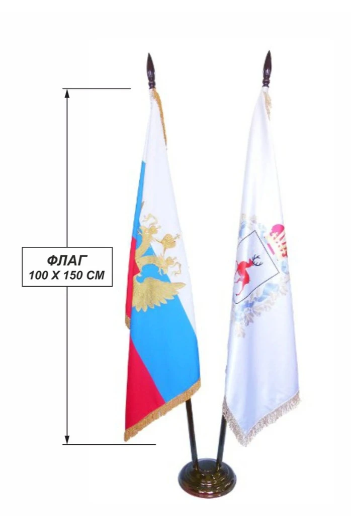 Подставка деревянная с основанием Блин (сосна) 2 штока 2,2 м#2