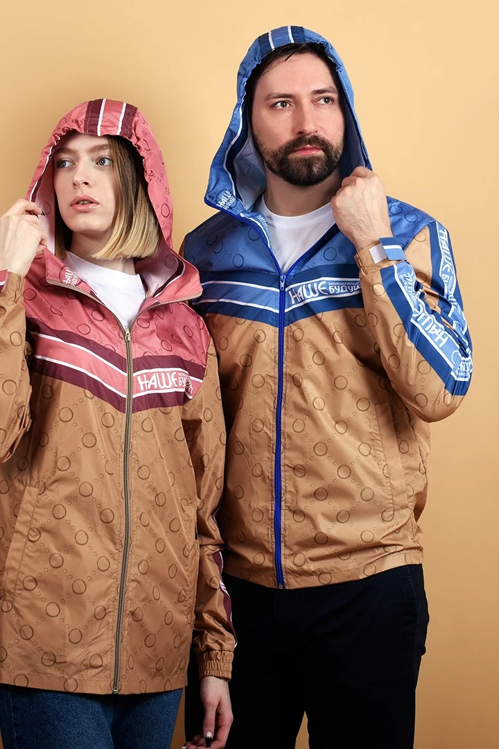 Купить ветровку Райдер с капюшоном унисекс, с полной запечаткой