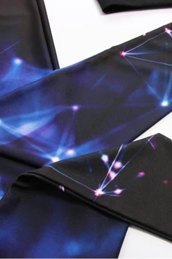 Легинсы женские с широким поясом с принтом "Star"#1