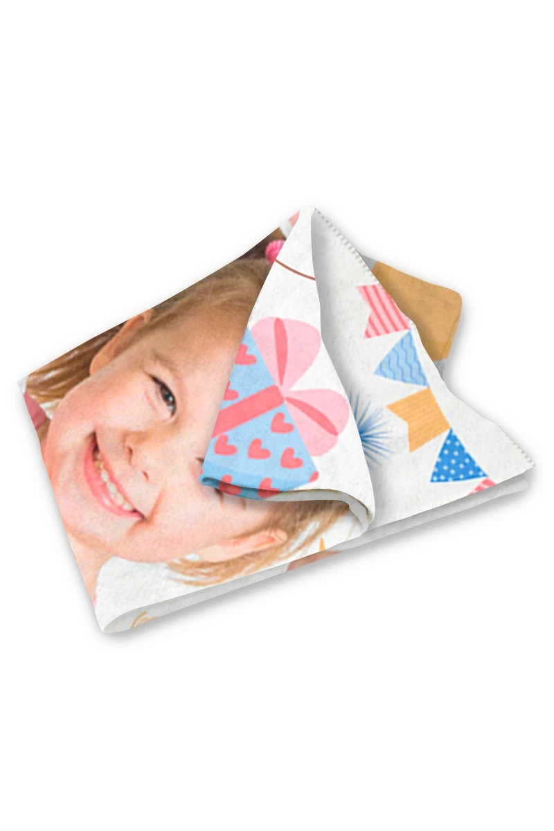 Плед Палитра флисовый 150х170 см (односторонний), с полной запечаткой "Варвара"