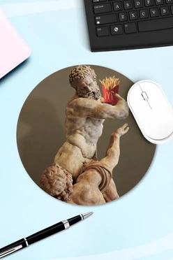 Купить коврик для мыши круглый с принтом "For potatoes" Купить коврик для мыши круглый с принтом "For potatoes"