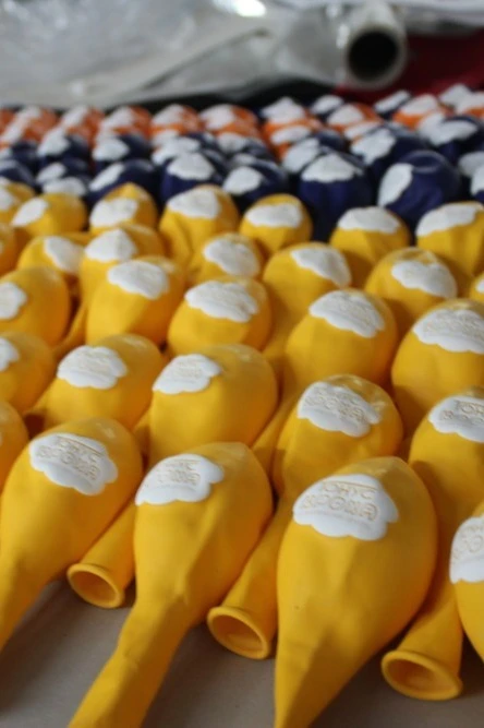 Воздушный шар В85 пастель с печатью#2 Воздушный шар В85 пастель с печатью#2