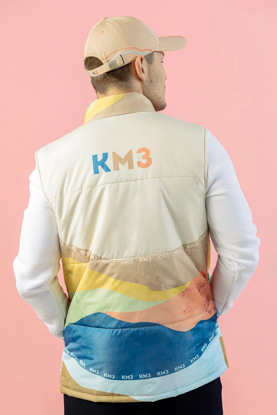 Жилет Портер на синтепоне со стежкой унисекс, с полной запечаткой "KMZ"#2