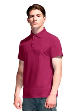 Купить поло Нэкст унисекс (Modern) бордовую