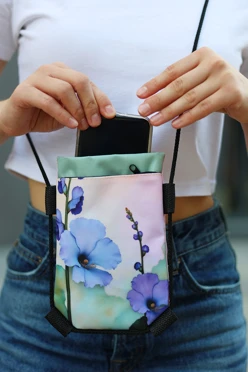 Нагрудный кошелек Брик 13х18 см, с полной запечаткой#1