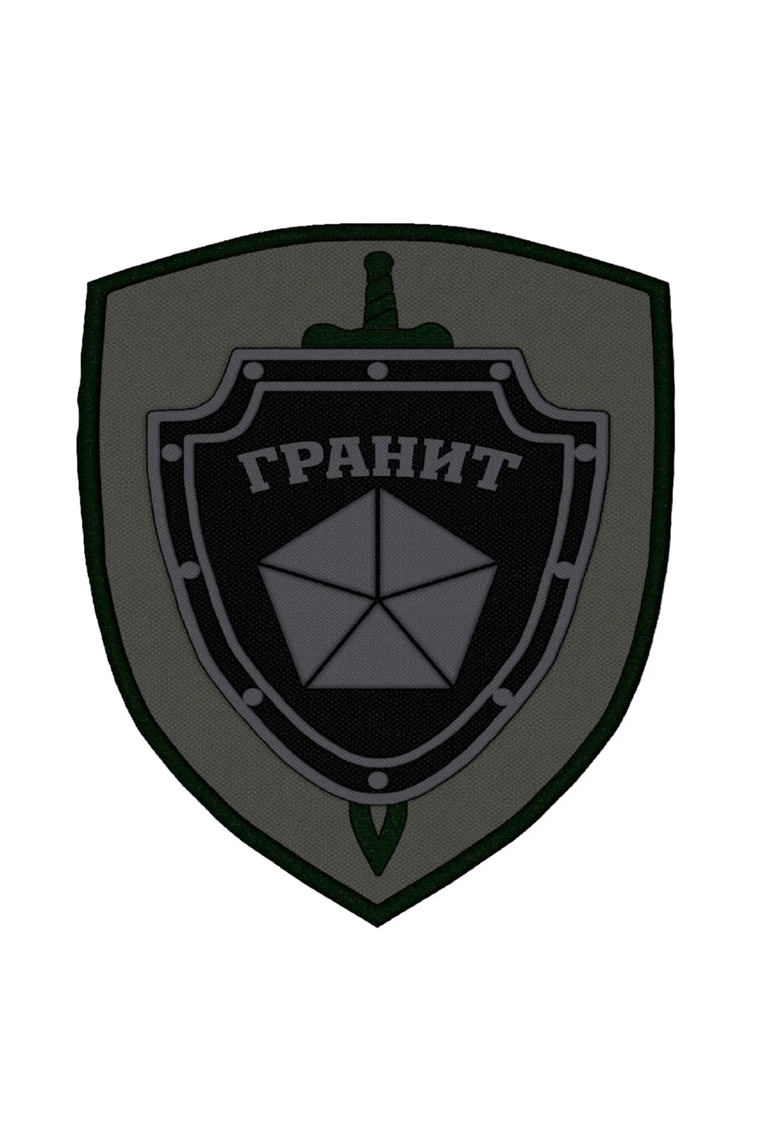 Купить шеврон щит 2 печатный 8,5х10 см