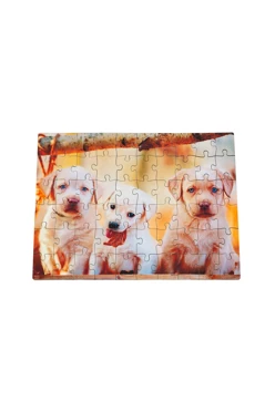 Купить пазл деревянный с нанесением, А5, "Dogs"