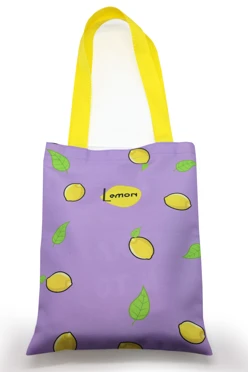 Купить сумку Бэлл из оксфорда 25х35 см, печать с двух сторон "Lemon"