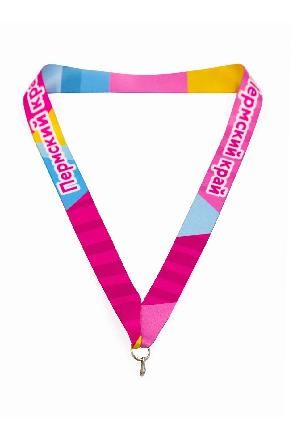 Купить ленту для медали Пермский край блекаут ширина 2,5 см, с карабином